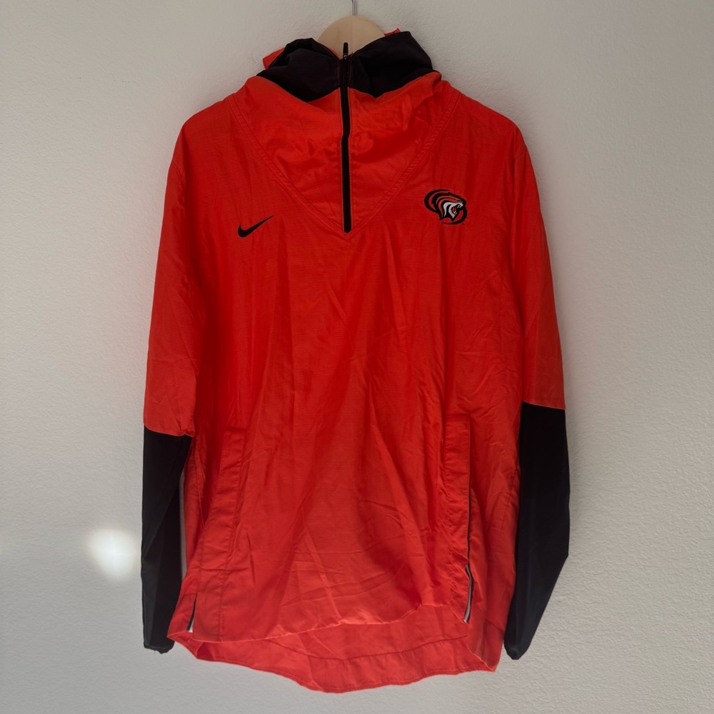 Nike Repel 1/4 Zip University Of The Pacific Tigers Pullover Jacket SZ L NCAA